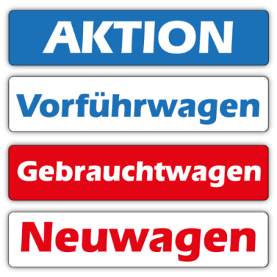 Kennzeicheneinleger – Standarddruck