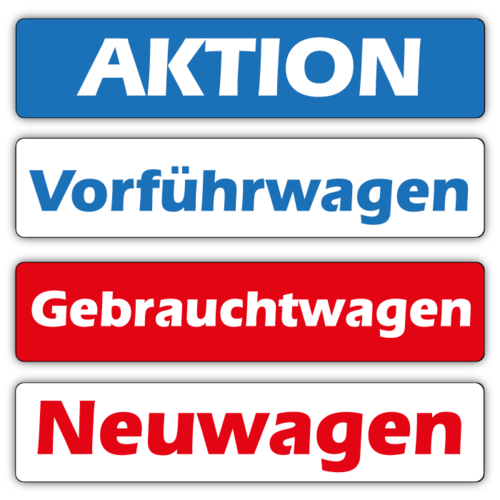 Kennzeicheneinleger – Standarddruck